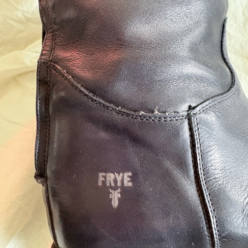 Frye Black Leather Riding Boots - Picture 4 of 8